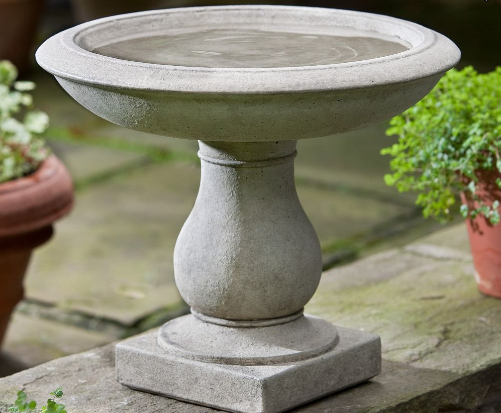 Florence Concrete Bird Bath - Image 2